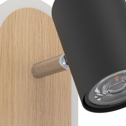 Eglo - LED стенно точково осветително тяло LED/7W/230V кафяво/черно