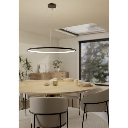 Eglo - LED Димируем пендел LED/40W/230V 2700-6500K черен + дистанционно управление
