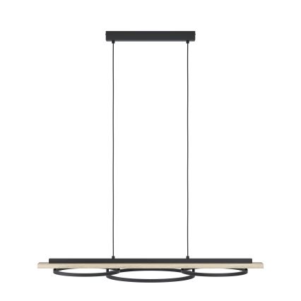 Eglo - LED Димируем пендел 2xLED/12,5W/230V+1xLED/15,5W 3000K бежов/черен