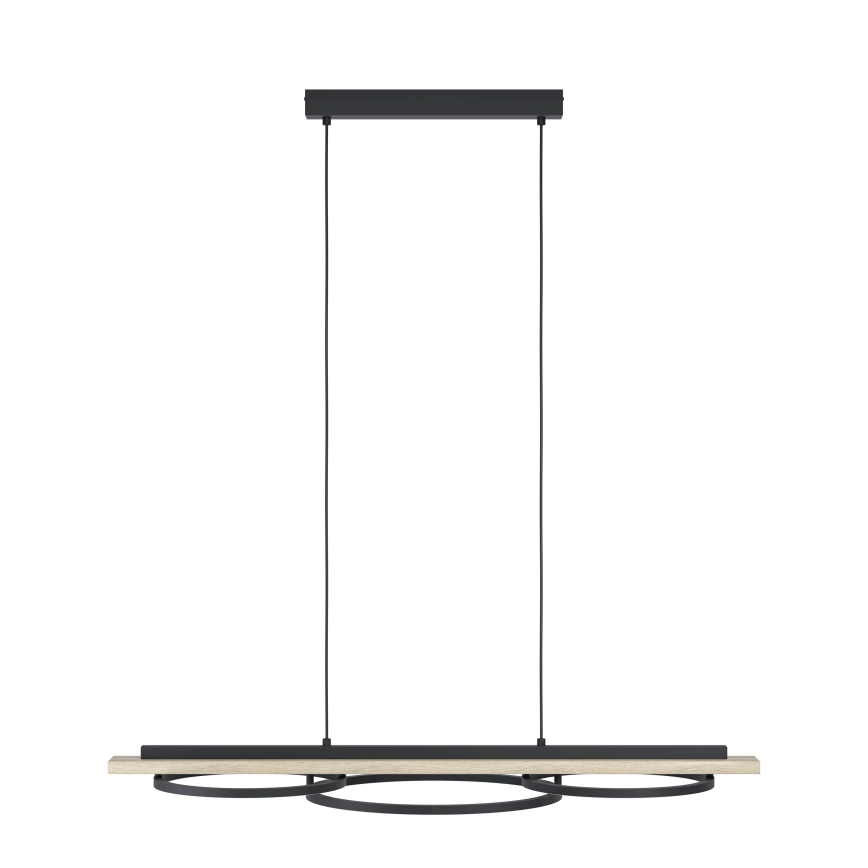Eglo - LED Димируем пендел 2xLED/12,5W/230V+1xLED/15,5W 3000K бежов/черен