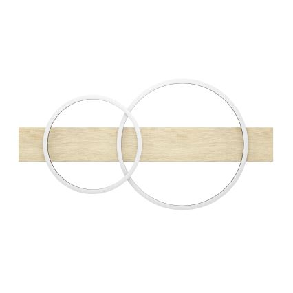 Eglo - LED Плафониера 2xLED/12W/230V 3000K бежов/черен