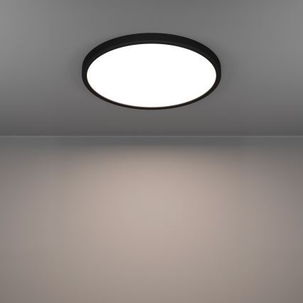 Eglo - LED RGBW димируемо таванно осветително тяло за баня LED/17,5W/230V 2700-6500K pr. 38,9 cm IP44 черно