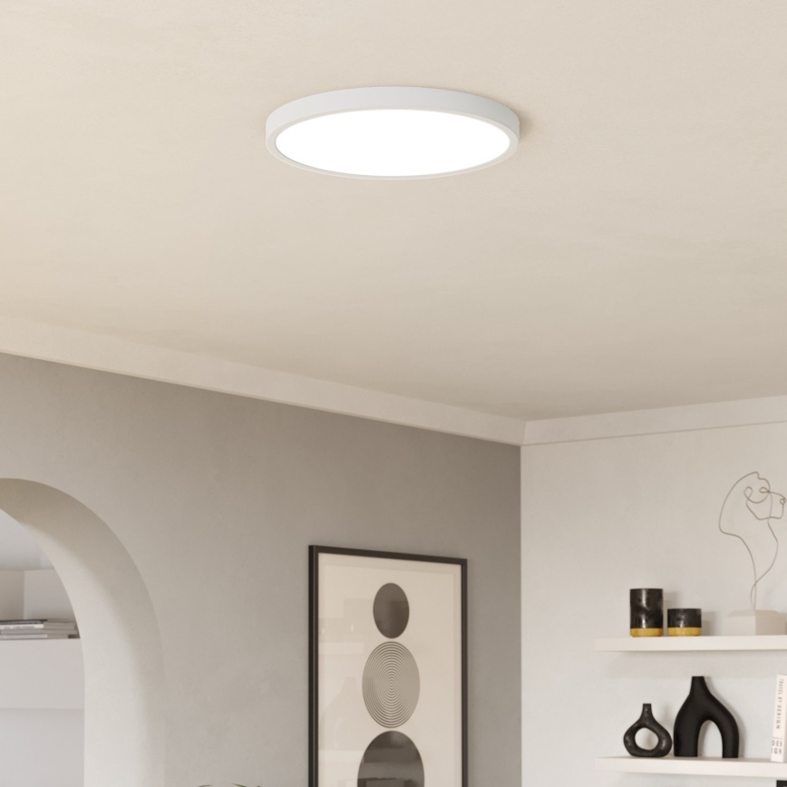 Eglo - димируемо LED RGBW таванно осветително тяло за баня LED/17,5W/230V 2700-6500K Ø 38,9 см IP44 бяло