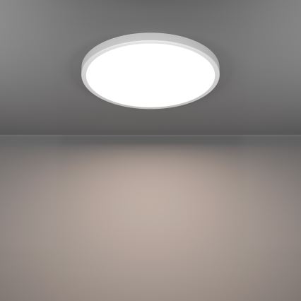 Eglo - димируемо LED RGBW таванно осветително тяло за баня LED/17,5W/230V 2700-6500K Ø 38,9 см IP44 бяло