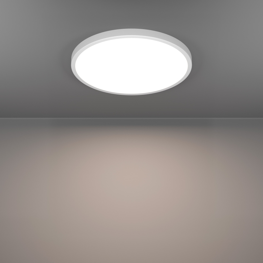 Eglo - димируемо LED RGBW таванно осветително тяло за баня LED/17,5W/230V 2700-6500K Ø 38,9 см IP44 бяло