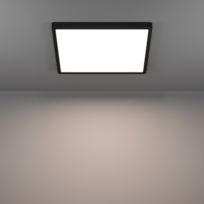 Eglo - LED RGBW димируемо таванно осветително тяло за баня LED/17,8W/230V 2700-6500K Ø 39,9 см IP44 черно