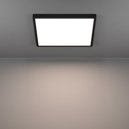 Eglo - LED RGBW димируемо таванно осветително тяло за баня LED/17,8W/230V 2700-6500K 39x39 cm IP44 черно