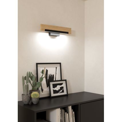 Eglo - LED аплик LED/9,6W/230V 3000K черен/бежов