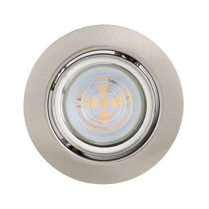 Eglo - К-кт 3x LED Лампа за окачен таван 1xGU10/4W/230V матов хром