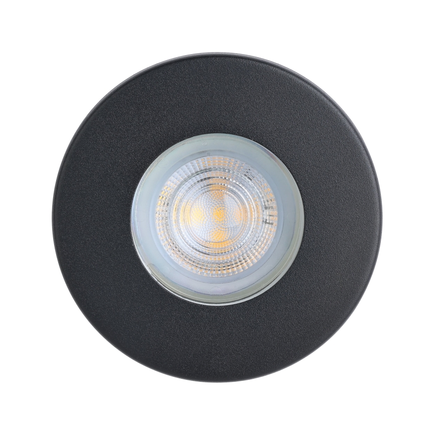 Eglo - К-кт 3xLED Лампа за вграждане в баня 1xGU10/4W/230V IP44 черен