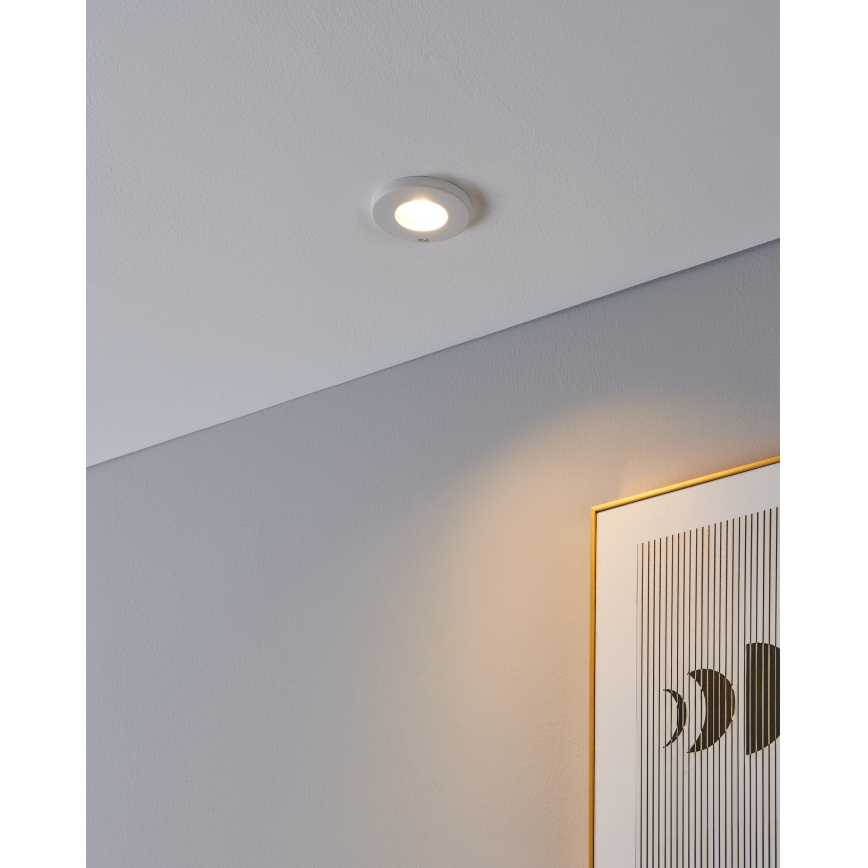 Eglo - К-кт 3xLED Лампа за вграждане в баня 1xGU10/4W/230V IP44 бял