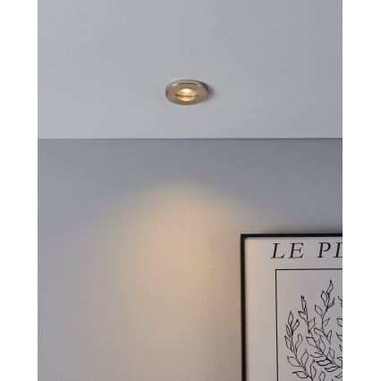 Eglo - К-кт 3xLED Лампа за вграждане в баня 1xGU10/4W/230V IP44 матов хром