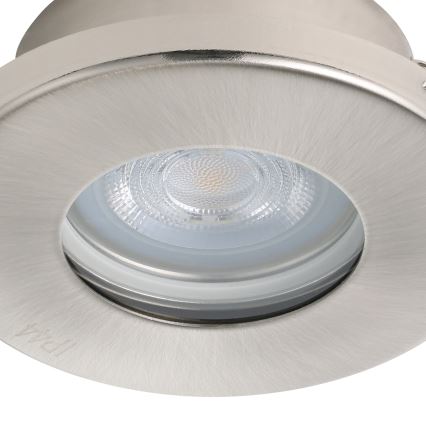 Eglo - К-кт 3xLED Лампа за вграждане в баня 1xGU10/4W/230V IP44 матов хром