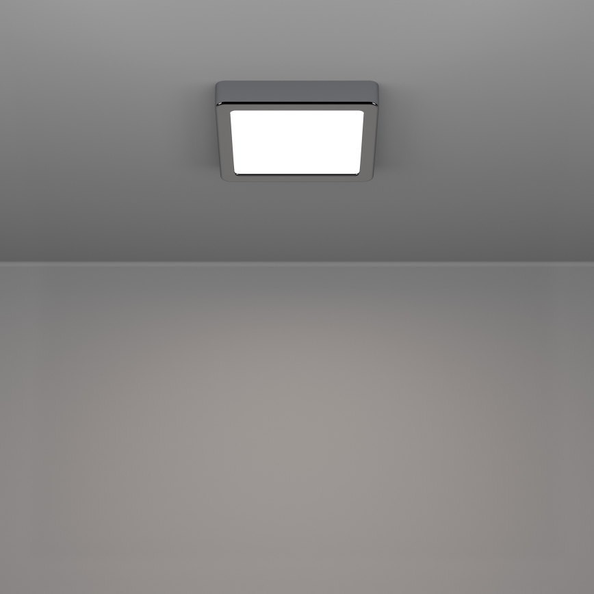 Eglo - LED таванно осветително тяло за баня LED/7W/230V 2700/4000/6500K 15x15 cm IP44 лъскав хром