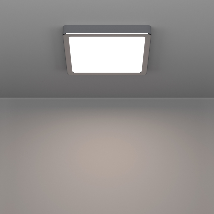 Eglo - LED таванно осветително тяло за баня LED/10,5W/230V 2700/4000/6500K 22x22 cm IP44 лъскав хром