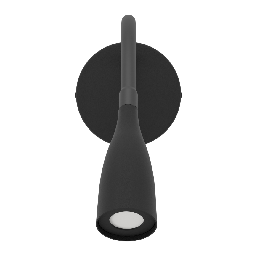 Eglo - LED гъвкава стенна лампа с USB LED/3,8W/230V черна