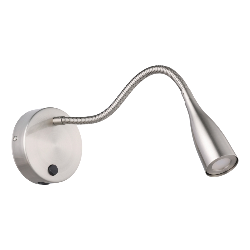 Eglo - гъвкава LED стенна лампа с USB LED/3,8W/230V матов хром