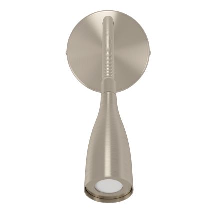 Eglo - гъвкава LED стенна лампа с USB LED/3,8W/230V матов хром