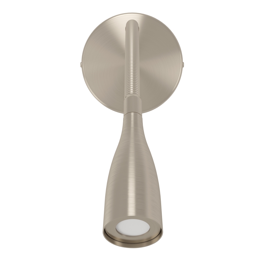 Eglo - гъвкава LED стенна лампа с USB LED/3,8W/230V матов хром