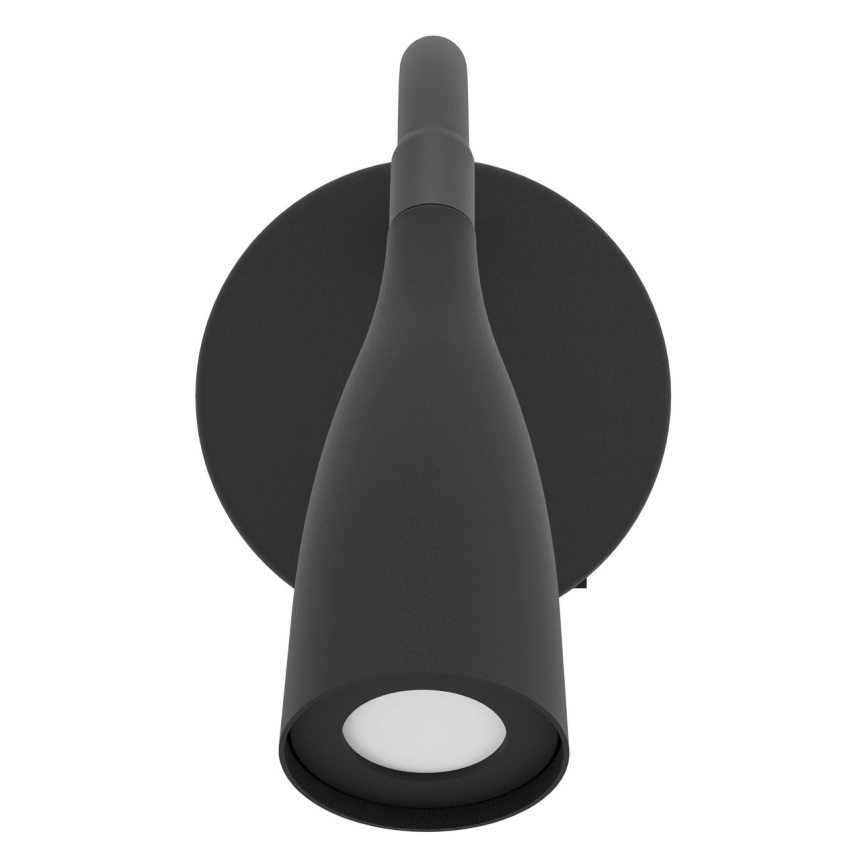 Eglo - гъвкава LED стенна лампа LED/3,8W/230V, черна