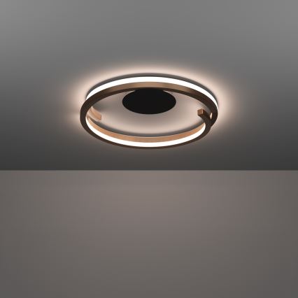 Eglo - Димируемо LED таванно осветително тяло 2xLED/20W/230V 2700-6500K Ø 48 cm бронзово + дистанционно управление
