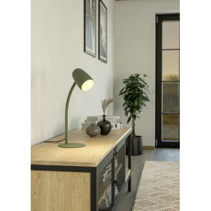 Eglo - Настолна лампа 1xE14/18W/230V, зелена