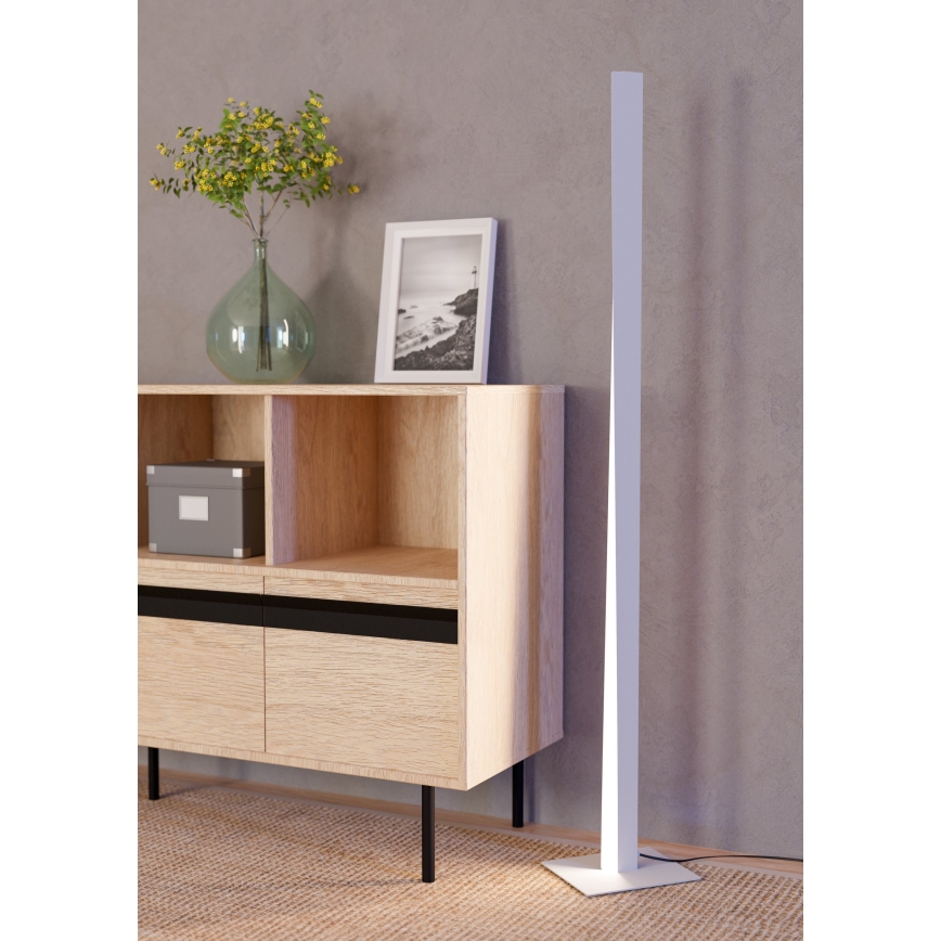 Eglo - LED RGBW торшер с функция за димиране LED/10,5W/230V + LED/15,2W сив