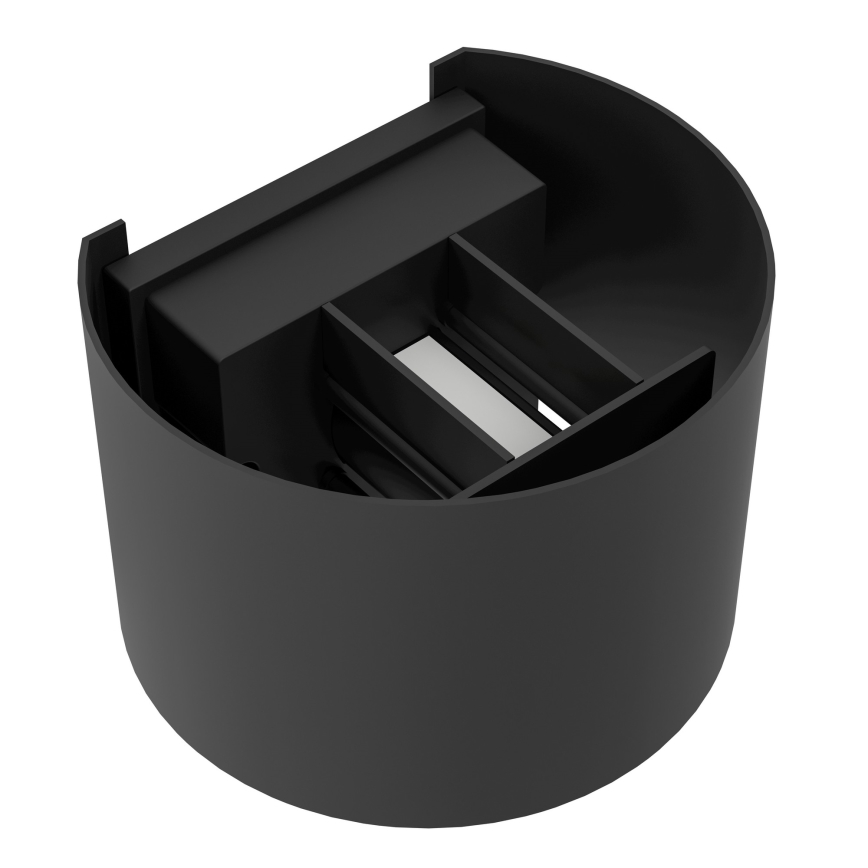 Eglo - LED външно стенно осветително тяло 2xLED/2,8W/230V IP54 черно