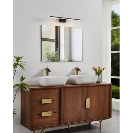 Eglo - LED osvetlenie za ogledalo za bana LED/10W/230V 3000/4000/6500K 60 cm IP44 černo