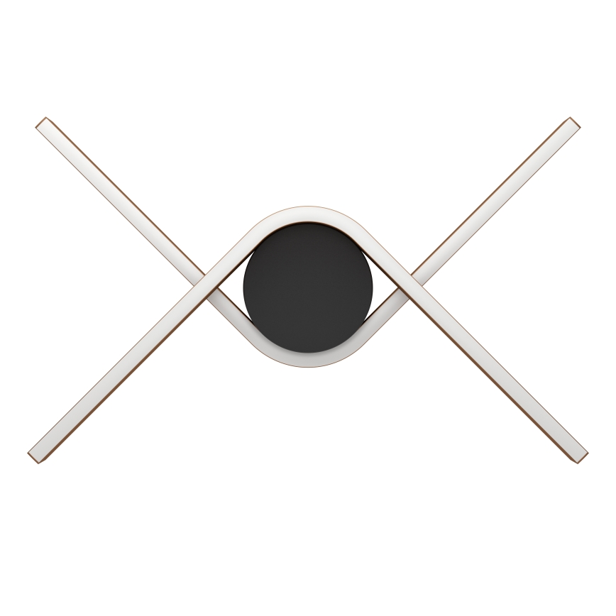 Eglo - LED RGBW димируем плафон 2xLED/18W/230V меден/черен