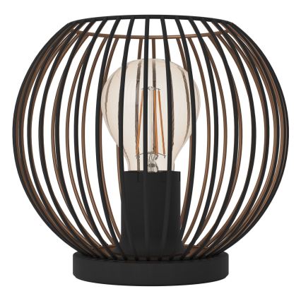 Eglo - Настолна лампа 1xE27/60W/230V черна