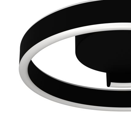 Eglo - LED RGBW Димируемо таванно осветително тяло LED/37W/230V 3000-6500K черно