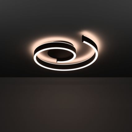 Eglo - LED RGBW Димируемо таванно осветително тяло LED/37W/230V 3000-6500K черно