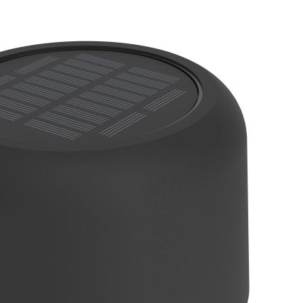 Eglo - LED соларна презареждаща се сенсорна подова лампа LED/2,8W/3,7V 1800 mAh IP44 черна