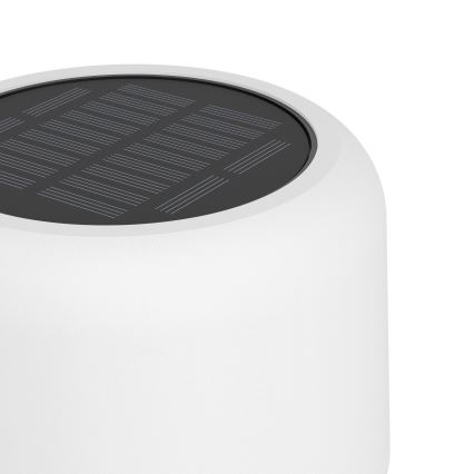 Eglo - Соларна презареждаема подова LED лампа с докосване, 2,8 W / 3,7 V, 1800 mAh, IP44, бяла