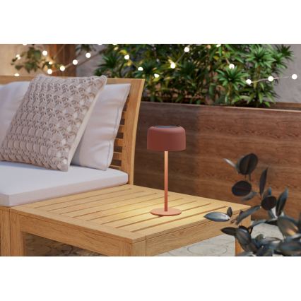 Eglo - LED соларна презареждаема сензорна настолна лампа LED/2,8W/3,7V 1800 mAh IP44 оранжева