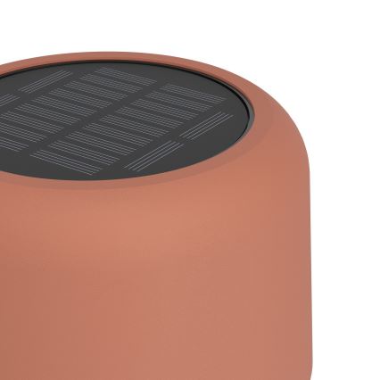 Eglo - LED соларна презареждаща се подова лампа с докосване LED/2,8W/3,7V 1800 mAh IP44 оранжева