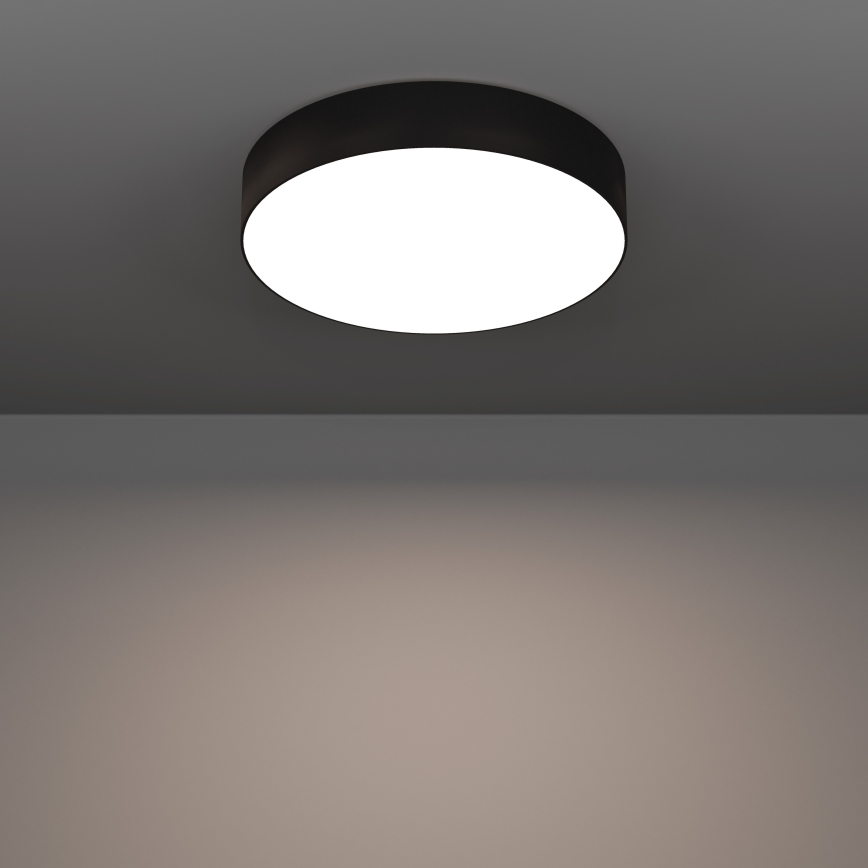 Eglo - LED RGBW Димируемо таванно осветително тяло LED/15W/230V 2700-6500K Ø 39 см черно