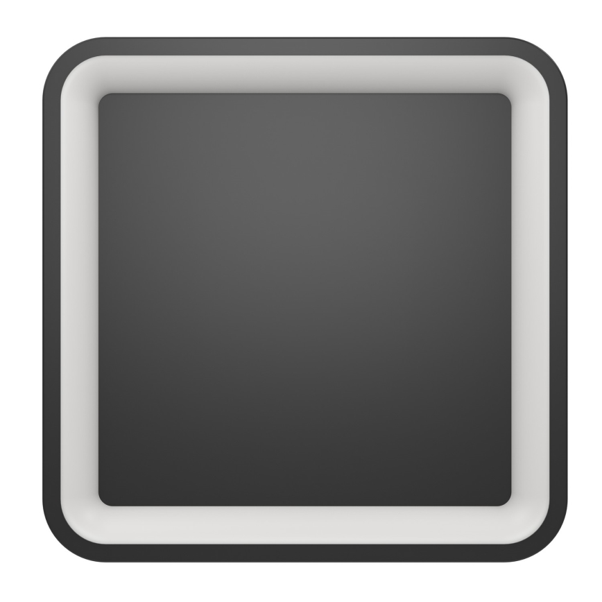 Eglo - LED RGBW димируемо таванно осветително тяло LED/20W/230V 2700-6500K 35x35 см черно