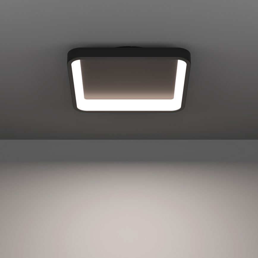 Eglo - LED RGBW димируемо таванно осветително тяло LED/20W/230V 2700-6500K 35x35 см черно