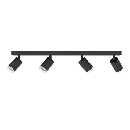 Eglo - LED RGBW димируемо точково осветително тяло 4xLED/3,7W/230V 2700-6500K черно