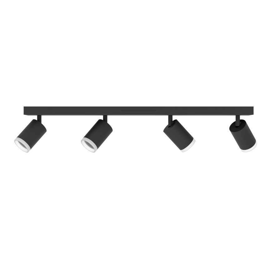 Eglo - LED RGBW димируемо точково осветително тяло 4xLED/3,7W/230V 2700-6500K черно