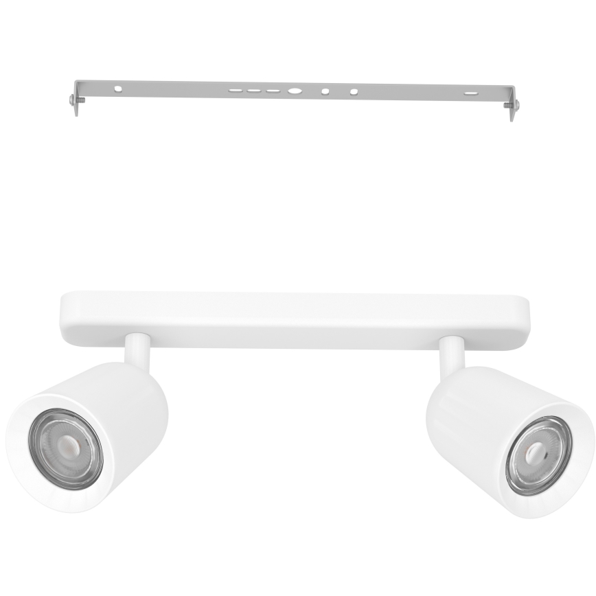 Eglo - Насочващо осветително тяло 2xGU10/10W/230V бяло