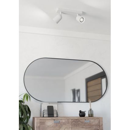 Eglo - Насочващо осветително тяло 2xGU10/10W/230V бяло