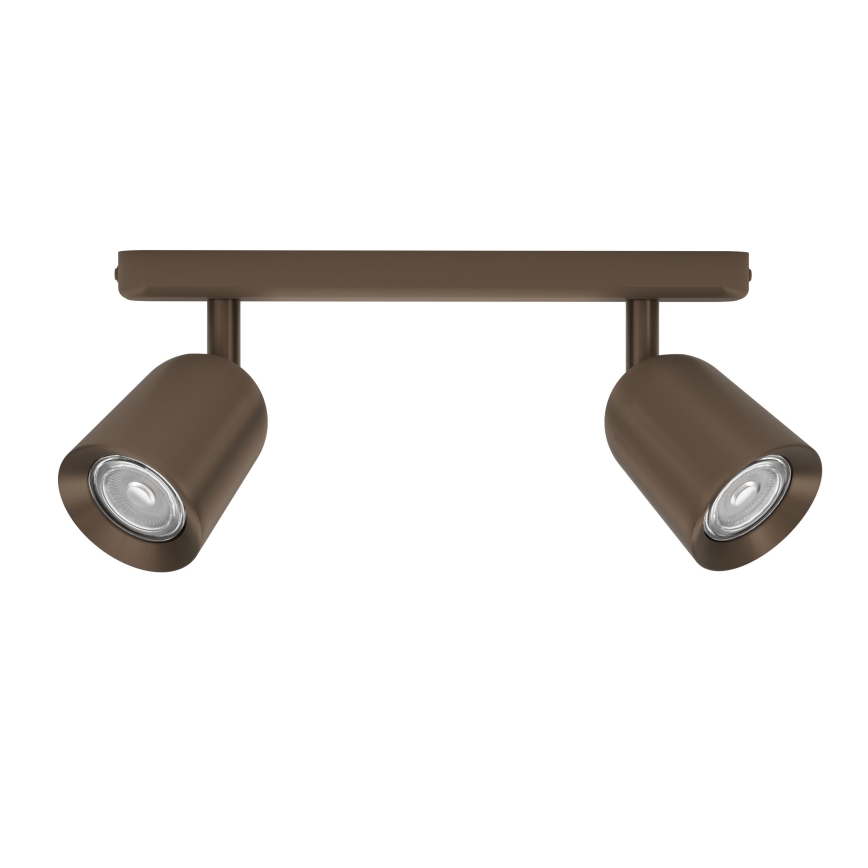 Eglo - Точково осветително тяло 2xGU10/10W/230V бронзово