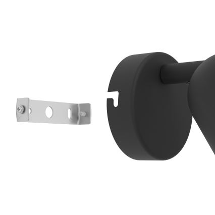 Eglo - Стенно точково осветително тяло 1xGU10/5W/230V черно