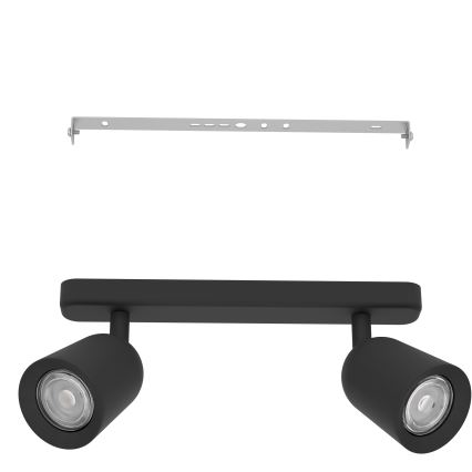 Eglo - Точково осветително тяло 2xGU10/10W/230V черно