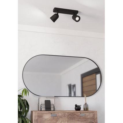 Eglo - Точково осветително тяло 2xGU10/10W/230V черно