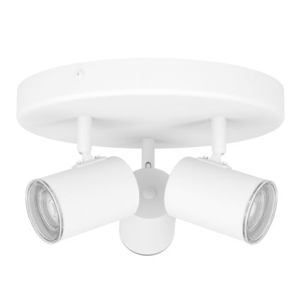 Eglo - Точково осветително тяло за баня 3xGU10/5W/230V Ø 25 см IP44 бяло