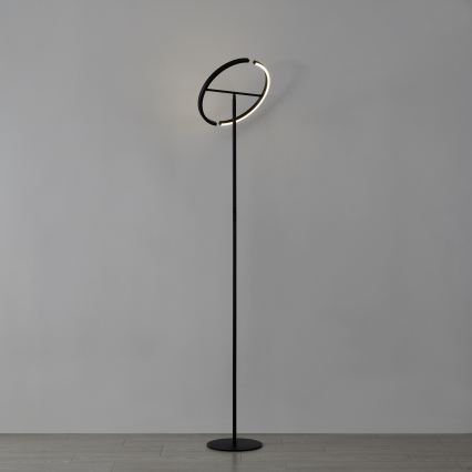 Eglo - димируема LED подова лампа 2xLED/8,8W/230V черна